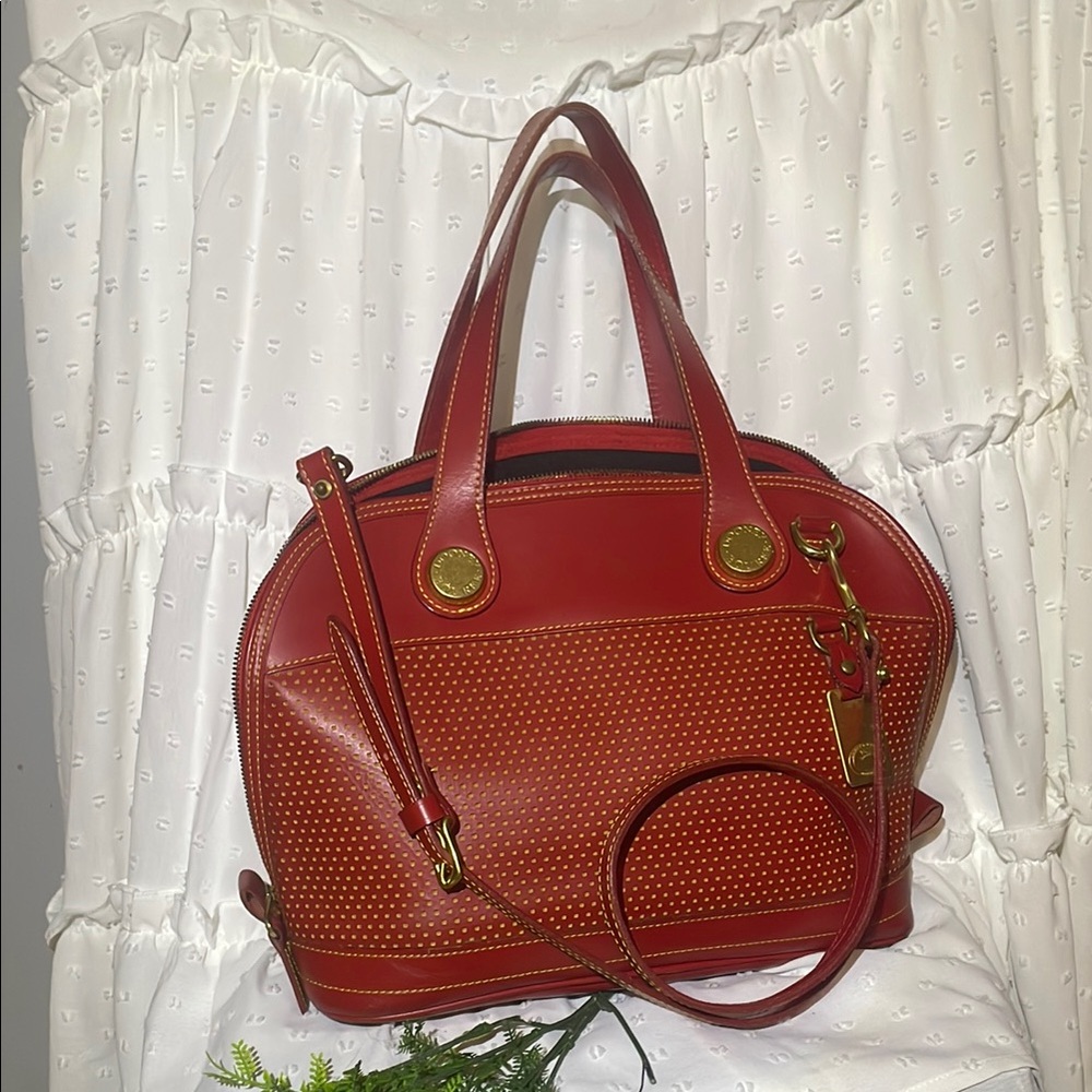 Red Leather Handbag